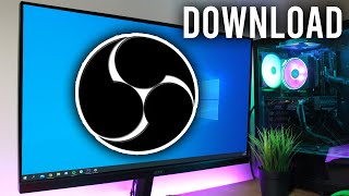 How To Download OBS Studio On Windows 10 Guide  Install OBS Studio Best Settings [upl. by Eciral]