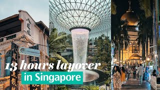 13 HOURS LAYOVER IN SINGAPORE  WHAT TO DO [upl. by Auqenehs]