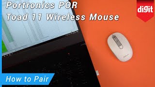 Portronics POR Toad 11 Wireless Mouse  How to Pair [upl. by Ahsinawt651]