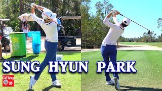 SUNG HYUN PARK DUAL ANGLE SLOW MOTION GOLF SWING 1080 HD [upl. by Joni]