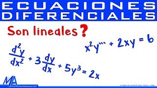 Ecuaciones diferenciales lineales  no lineales [upl. by Schear]