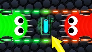 Using 2 HACKED SNAKES To WIN Slitherio [upl. by Anabel]