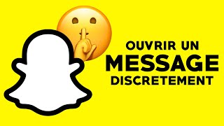 COMMENT OUVRIR UN MESSAGE SNAPCHAT SANS ÊTRE VU  TUTO [upl. by Anilegna]