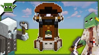 How to Build a Pillager Outpost Watchtower in Minecraft [upl. by Nycila]