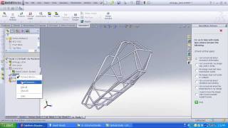 Analyzing a Frame in SolidWorks Simulation [upl. by Curcio]