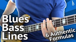 Blues Bass Lines 6 Authentic Formulas That Work Every Time [upl. by Anon]