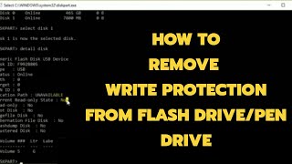 HOW TO REMOVE WRITE PROTECTED 2020 [upl. by Higgs]