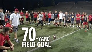 Andrew Baggett  70Yard Field Goal  NFL Draft Eligible Kicker [upl. by Giorgia]