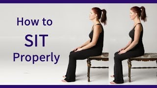 Posture Coach Shows How to Sit Properly [upl. by Nilreb]