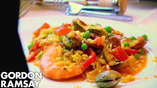 How To Make Paella  Gordon Ramsay [upl. by Hiltner949]