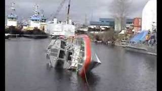 Coast Guard Response Boat SelfRighting Test [upl. by Burns]