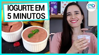 IOGURTE VEGANO INSTANTÂNEO PRONTO EM 5 MINUTOS ULTRA CREMOSO AZEDINHO E SEM AÇÚCAR [upl. by Marti]