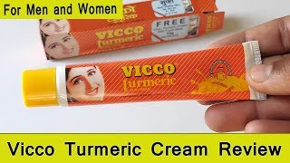 Vicco Turmeric Cream Review in Hindi  Natural Skin Care [upl. by Iluj]