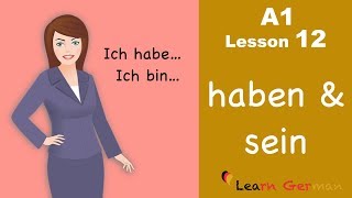 Learn German for beginners A1  Verb Conjugation Part 1  Lesson 12 [upl. by Ilka189]