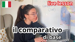 Unlock BASIC Italian Comparative Sentence 🇮🇹 👉 IL COMPARATIVO A2 [upl. by Imtiaz]