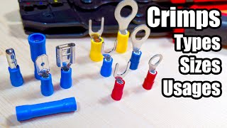 Crimp connectors Types usages and sizes [upl. by Groscr432]