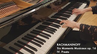 RACHMANINOFF Six Moments Musicaux op 16 No4 Presto I Misuzu Tanaka piano [upl. by Duomham]