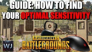 GUIDE How to find your OPTIMAL MOUSE SENSITIVITY in PLAYERUNKNOWNs BATTLEGROUNDS PUBG [upl. by Batty]