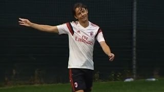 Inzaghis brace in a practice match  AC Milan Official [upl. by Summers]