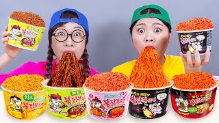 Convenience Store Spicy Noodle Mukbang DONA [upl. by Gui101]