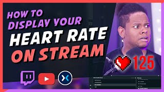 How to SHOW HEART RATE monitor ON STREAM OBS SLOBS 2019 [upl. by Ellehsram837]