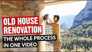 HOW I RENOVATED AN ANCIENT ABANDONED HOUSE  🛠️ Full DIY HowTo Process [upl. by Lasky]