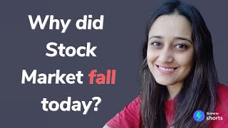 Why Stock Market Crashed today  Why did stock market fall today shorts [upl. by Acnaib]