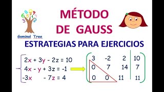 MÉTODO DE GAUSS matrices ejercicios [upl. by Aveline]