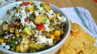 Cowboy Caviar  Texas Caviar  Easy Chip and Dip Recipe [upl. by Adnolay]