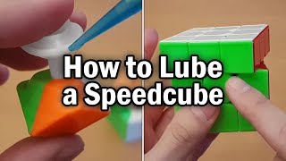 How To Lubricate Lube amp Setup a Rubiks Cube [upl. by Esiuolyram]