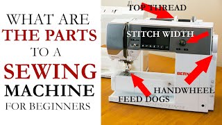 Sewing Machine Parts and Functions  Beginners Guide [upl. by Argile]