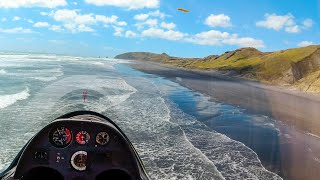 Surfing the Coast of New Zealand by Sailplane [upl. by Assenab684]