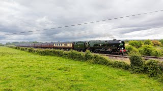 35028 Clan Line on the Atlantic Coast Express  2nd July 2022 [upl. by Yona]