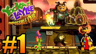 Yooka Laylee and the impossible Lair Gameplay Walkthrough Part 1 [upl. by Acireed]