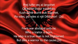 Himni i FlamuritAlbanian National Anthem English lyrics [upl. by Efeek585]