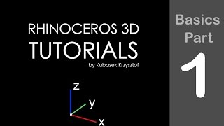 RHINO TUTORIAL  Basics session 1 of 6 [upl. by Larrie442]