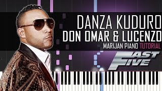 How To Play Don Omar amp Lucenzo  Danza Kuduro  Piano Tutorial [upl. by Ayit]