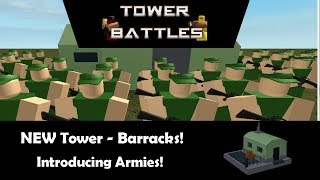 Barracks Showcase  Tower Battles ROBLOX [upl. by Asilegna]