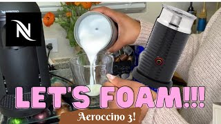 How To Foam Milk With Aeroccino 3 Make Coffee With Foam Tips amp Tricks  Easy Foamed Latte Recipe [upl. by Salangia]