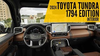 2024 Toyota Tundra 1794 Edition Interior  AUTOBICS [upl. by Kalvn]