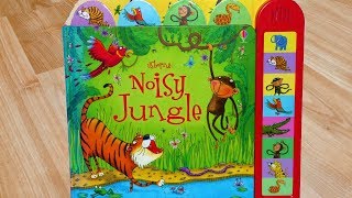 Noisy Jungle Usborne Busy Sounds Book review [upl. by Atena]