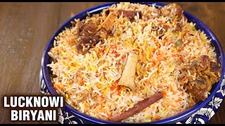 Lucknowi Mutton Biryani  Goat Meat Biryani Recipe  Dum Biryani  Biryani Recipe By Varun Inamdar [upl. by Hgielsa]