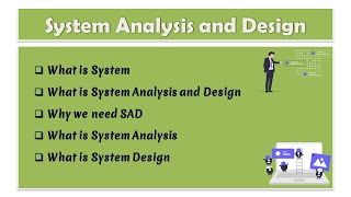 01  System Analysis and Design  What is system analysis  What is system design [upl. by Klusek]