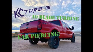 KC Turbos 10 Blade Stage 2 Turbo SOUND Loud Whistle [upl. by Yahsram]