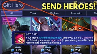 YOU CAN NOW GIFT HERO TO YOUR FRIENDS  Mobile Legends [upl. by Taro]