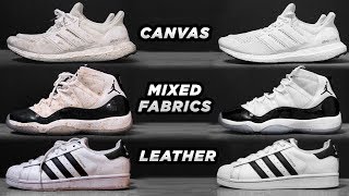 HOW TO CLEAN EVERY TYPE OF SNEAKER  My Process [upl. by Marjory656]