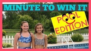 MINUTE TO WIN IT CHALLENGE  POOL EDITION [upl. by Nytsirc445]