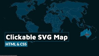 Make a Clickable SVG Map using HTML amp CSS [upl. by Sonafets]