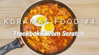 No Rice Flour  Wheat Tteokbokki from Scratch in LOCKDOWN  Kdramas Food Tteokbokki Recipe 4 [upl. by Eduino]