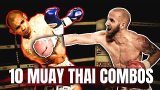 10 Basic Muay Thai Combos  Best Combinations For Beginners [upl. by Downall]